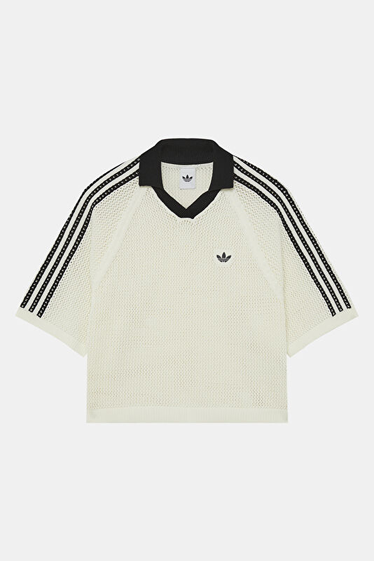 Beyaz Polo Yaka Kadın T-Shirt