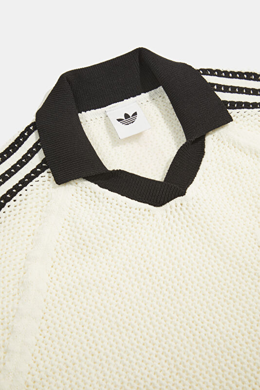 Beyaz Polo Yaka Kadın T-Shirt 3