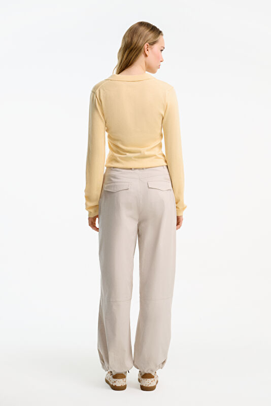 Gri Wide Leg Kadın Spor Pantolon 2