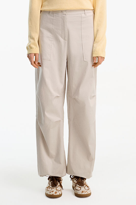 Gri Wide Leg Kadın Spor Pantolon 3
