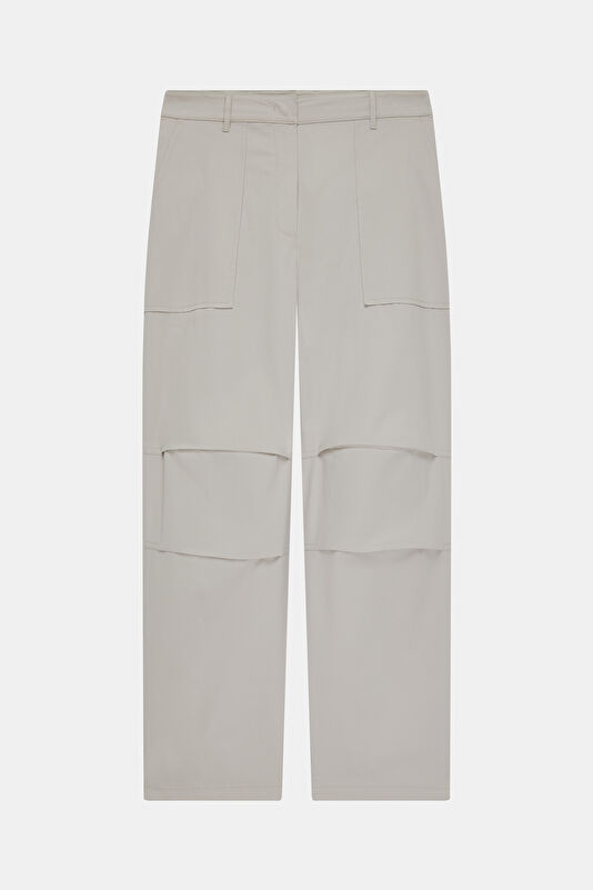 Gri Wide Leg Kadın Spor Pantolon 4