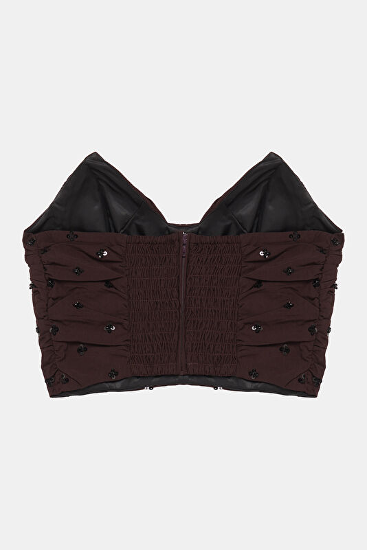 Burgundy Women's Blouse 4