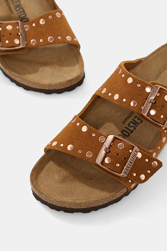 Arizona Vl Rivets Tan Women's Slippers 4