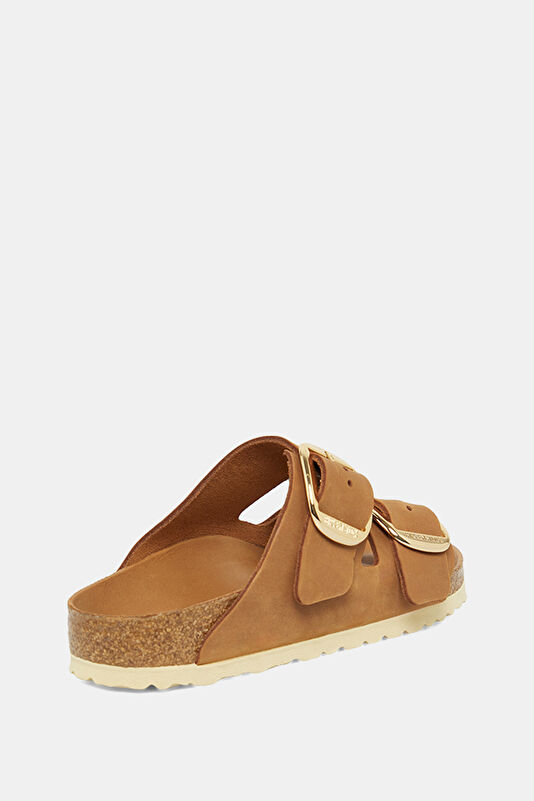 Arizona Big Buckle Leoi Brown Women's Slippers 3