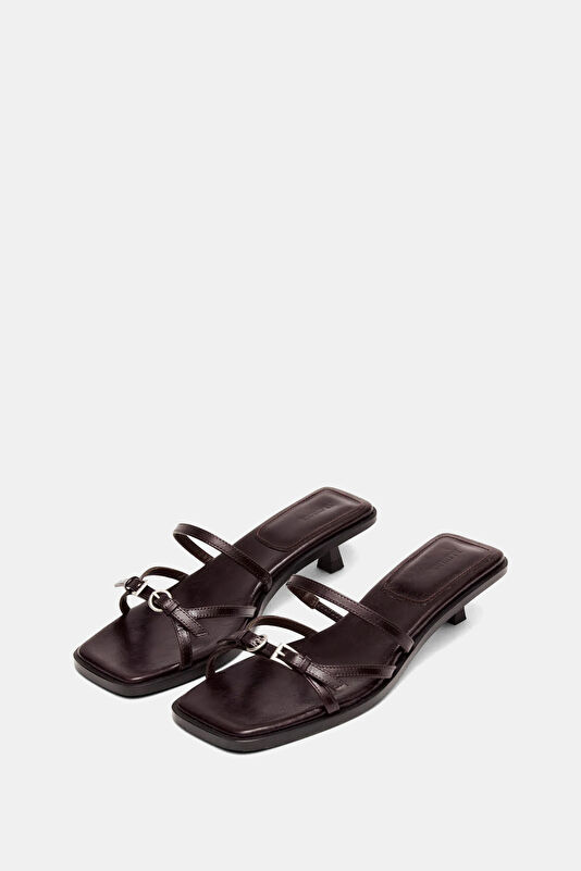 Liko Rift Leather Dark Brown Women's Sandals 2