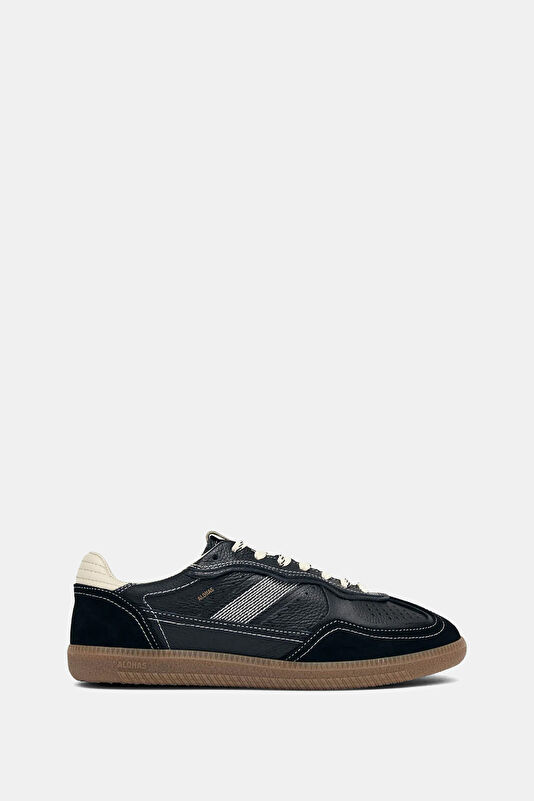 Tb.490 Rife Grain Leather Siyah Kadın Spor Ayakkabı
