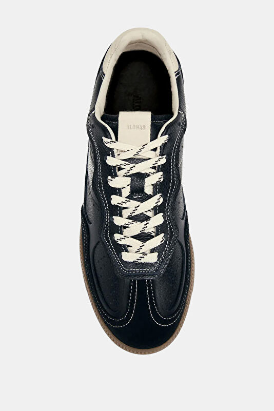 Tb.490 Rife Grain Leather Siyah Kadın Spor Ayakkabı 3