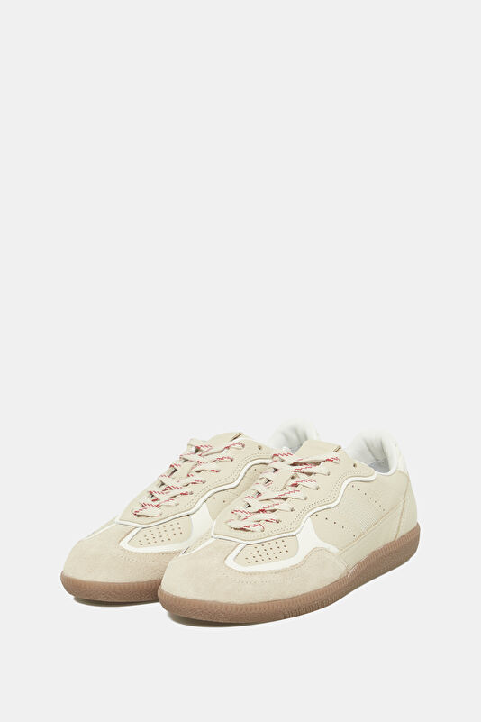 Tb.490 Rife Grain Leather Cream Women's Sneakers 2