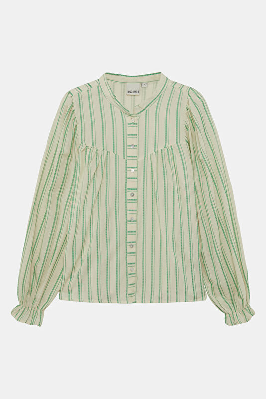 Cream Striped Women's Shirt