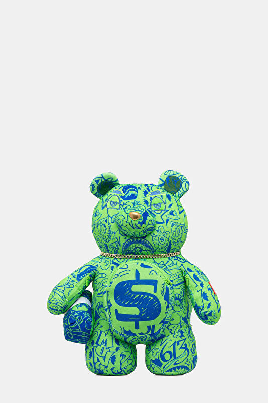 Tatted Up No Face Moneybear Yeşil Çocuk Çanta