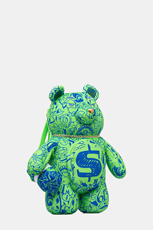 Tatted Up No Face Moneybear Yeşil Çocuk Çanta 2