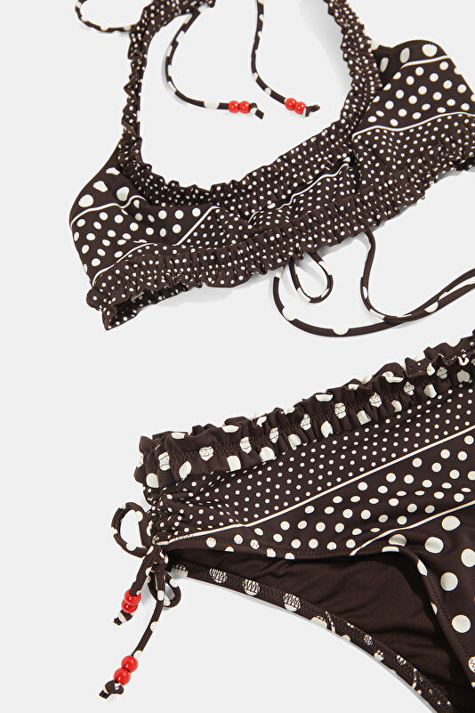 Black Patterned Women's Bikini 3
