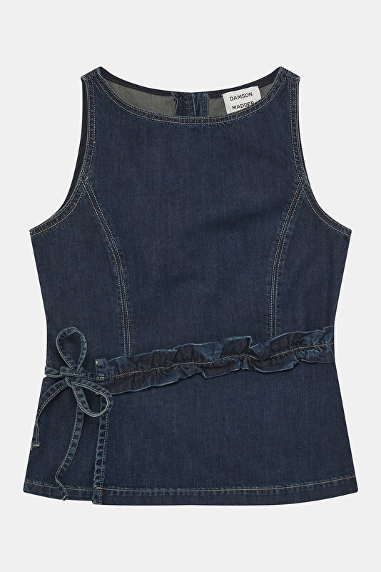 Navy Sleeveless Women's Blouse