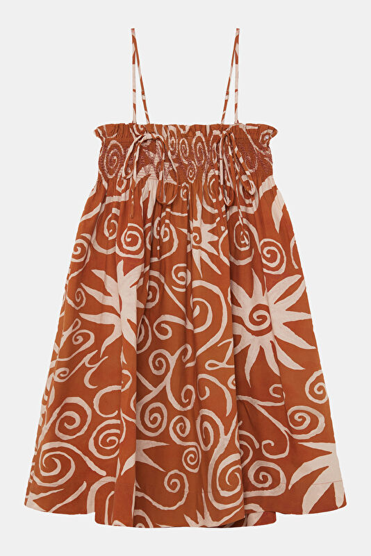 Tile Patterned Mini Women's Dress 2
