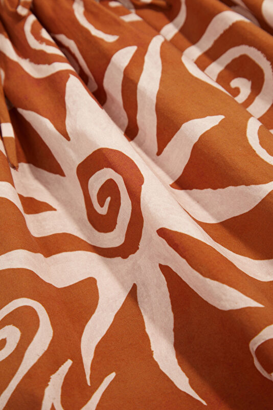 Tile Patterned Mini Women's Dress 4