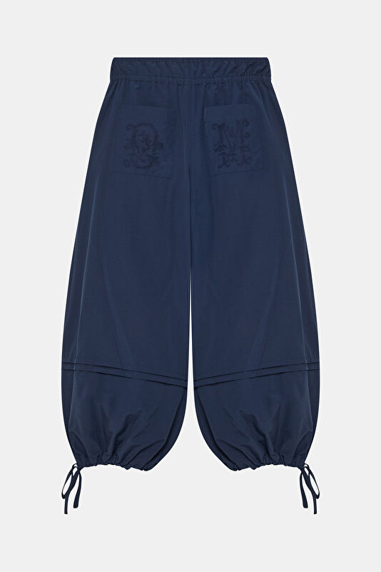 Navy Wide Leg Women's Trousers 2
