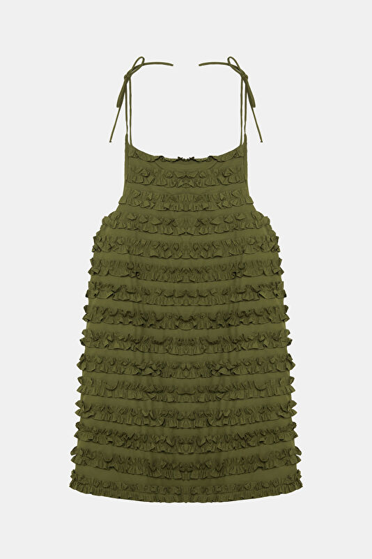 Khaki Mini Women's Dress
