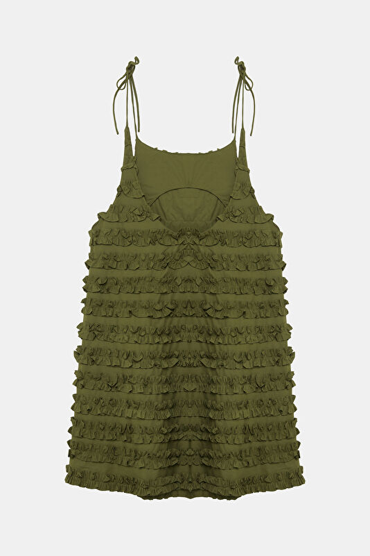 Khaki Mini Women's Dress 2