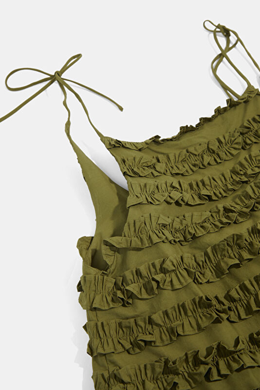 Khaki Mini Women's Dress 3