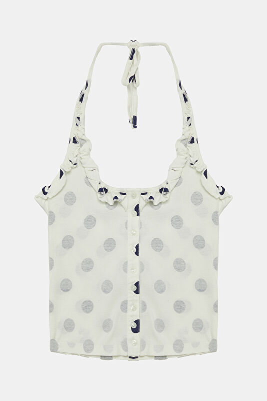 Ecru Strappy Women's Blouse