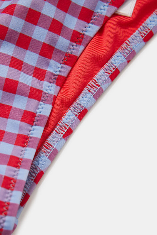 Red Plaid Women's Bikini 4