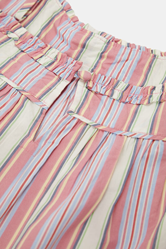 Pink Striped Sleeveless Women's Blouse 4