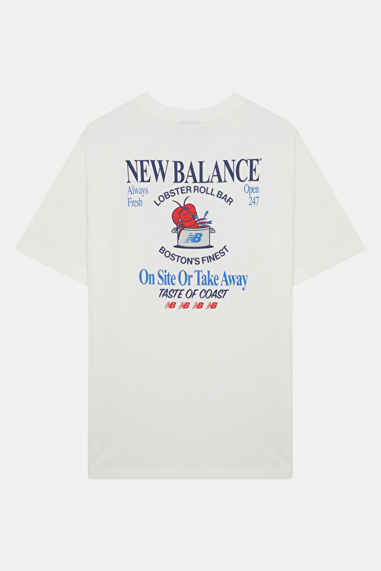 Relax Fit White Crew Neck Printed Men's T-Shirt 2