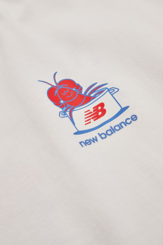 Relax Fit White Crew Neck Printed Men's T-Shirt 4