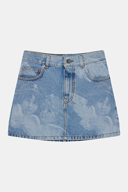 Light Blue Women's Skirt