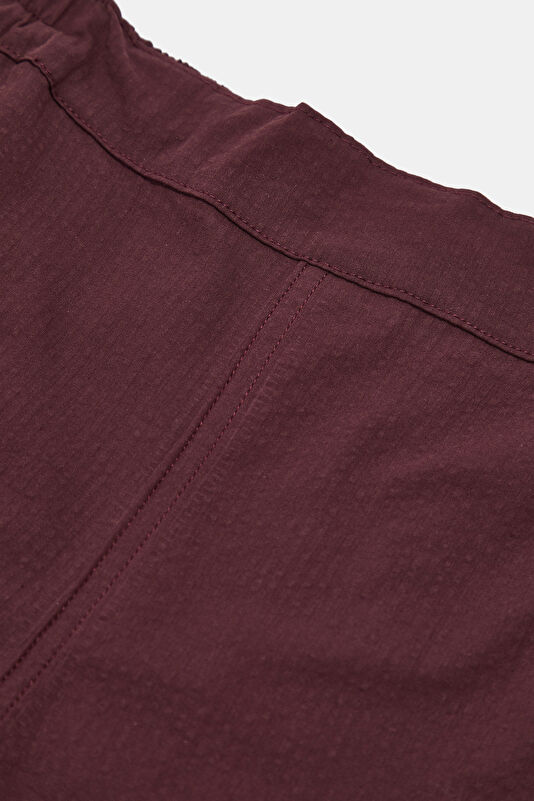 Bordo Wide Leg Spor Kadın Pantolon 3
