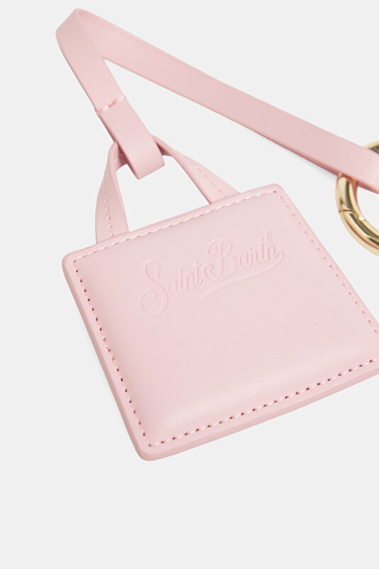 Pink Leather Charm 2