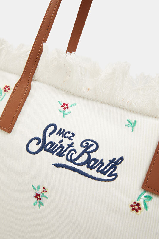 White Floral Pattern Bag 4