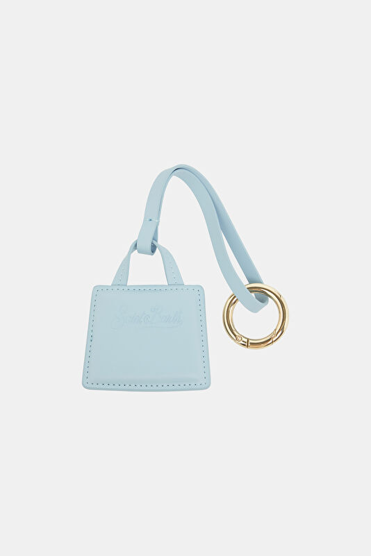 Blue Leather Charm
