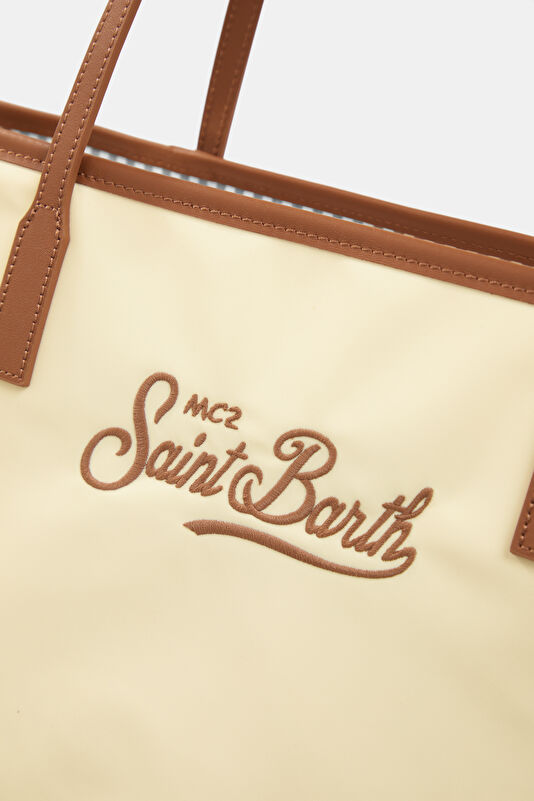 City Bag Nylon Beige Bag 4