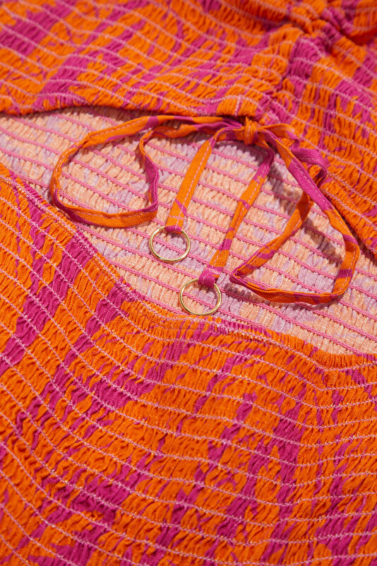 Orange Maxi Women's Dress 3