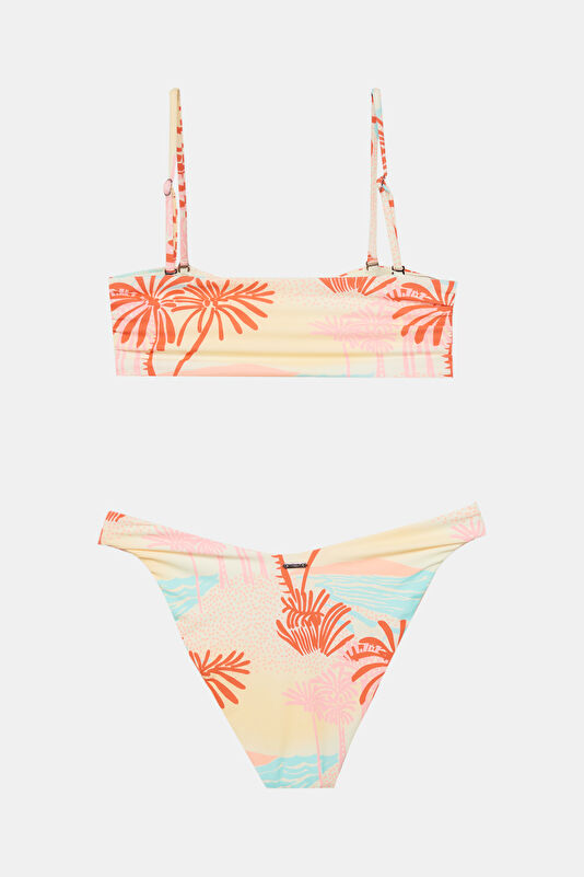 Bej Desenli Kadın Bikini 2