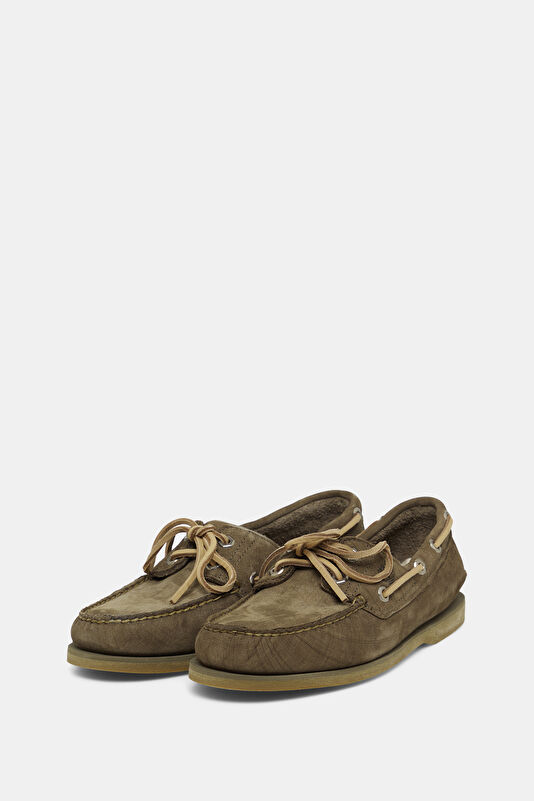 Classic Khaki Men's Boat Shoes 2