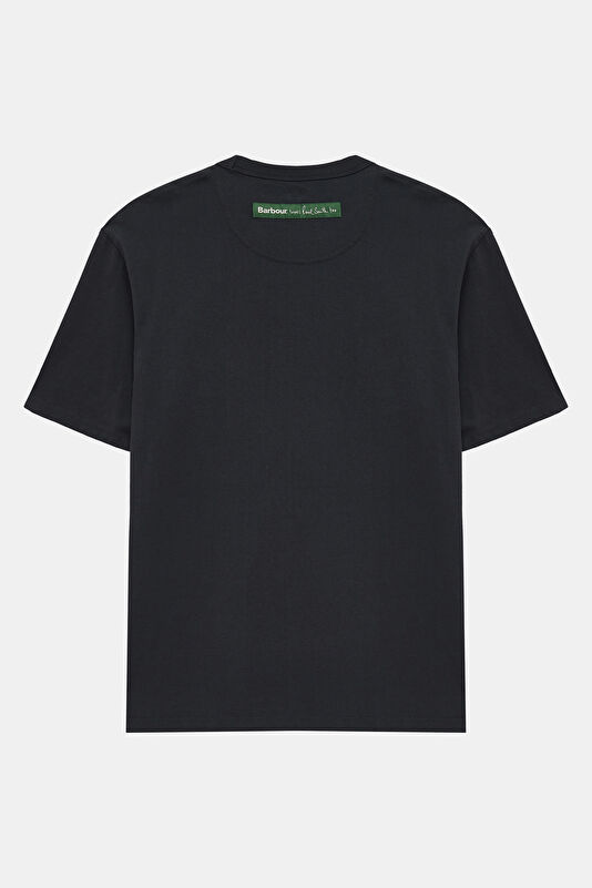 X Paul Smith Fortune Fish Graphic Lacivert Bisiklet Yaka Baskılı Erkek T-Shirt 2