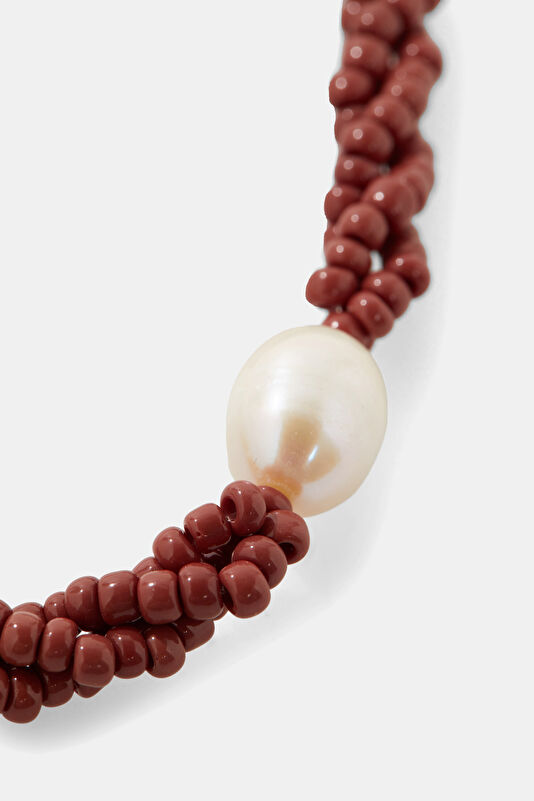 Burgundy Beaded Bracelet 2
