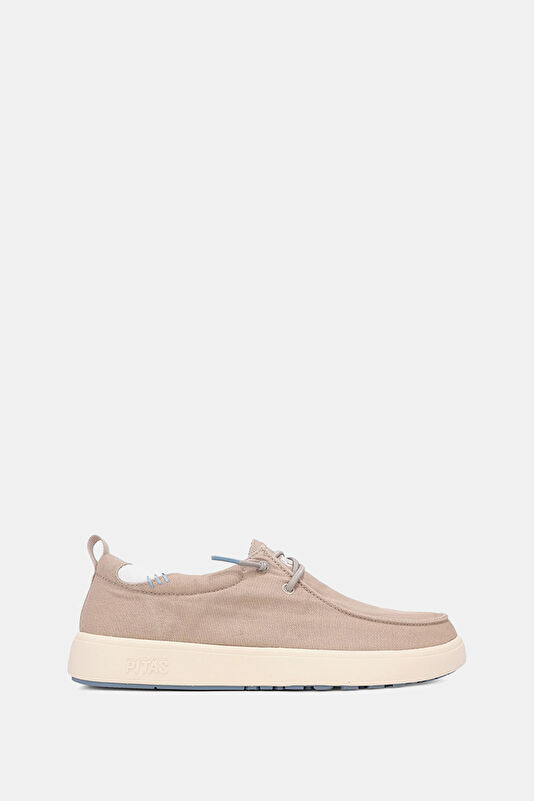 Biarritz Beige Men's Boat Shoe
