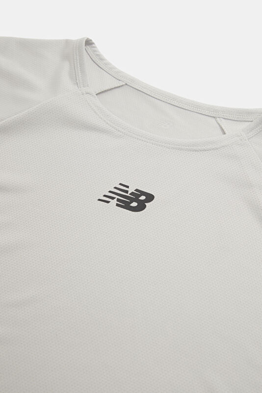 Gri Bisiklet Yaka Kadın T-Shirt 3