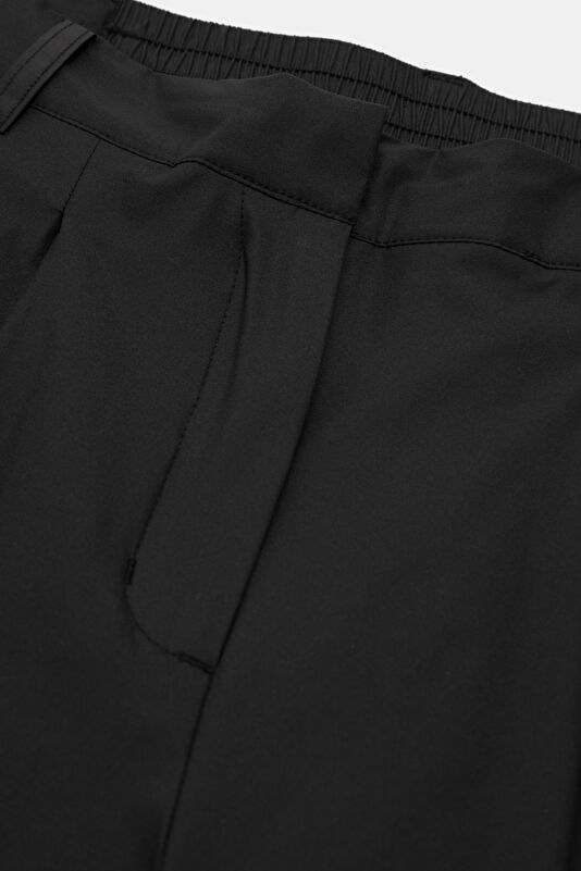 Siyah Boru Paça Kadın Spor Pantolon 3