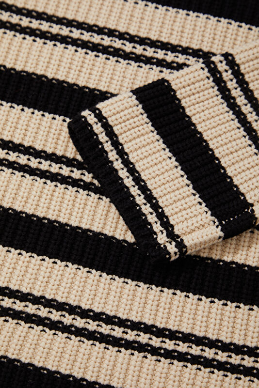 Black Striped Women's Sweater 4