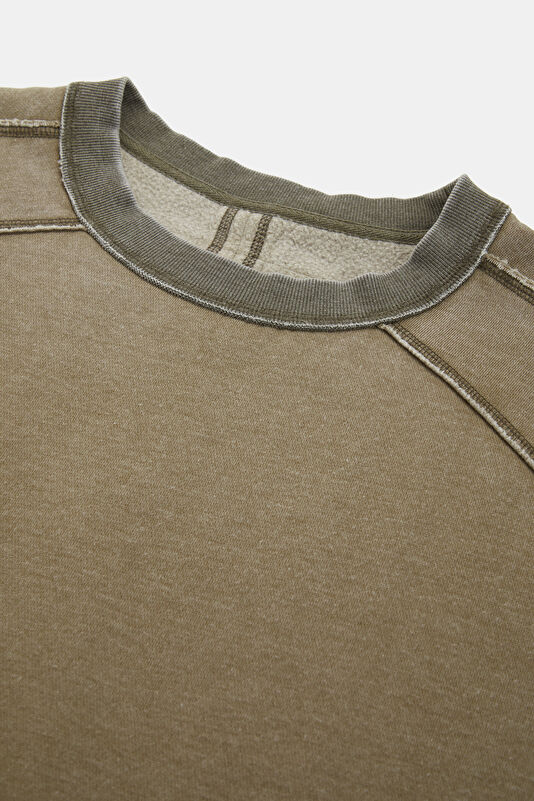 Kahve O Yaka Kadın Sweatshirt 3