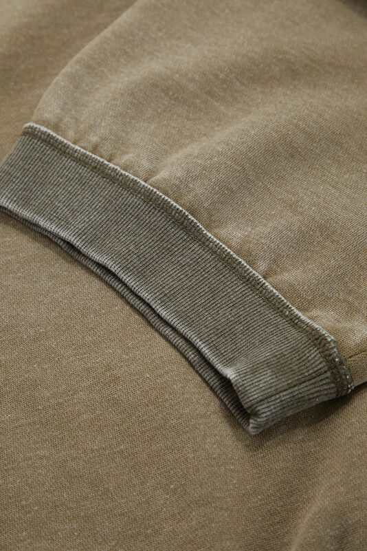 Kahve O Yaka Kadın Sweatshirt 4