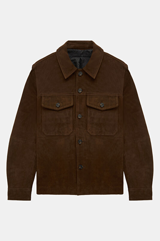 Relax Fit Brown Men's Shirt 4
