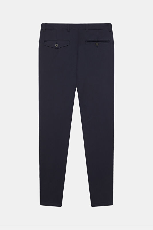 Lacivert Slim Fit Viskoz Erkek Jean Pantolon 2