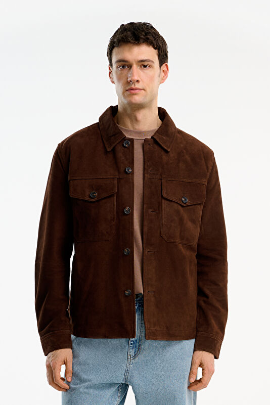 Relax Fit Brown Men's Shirt