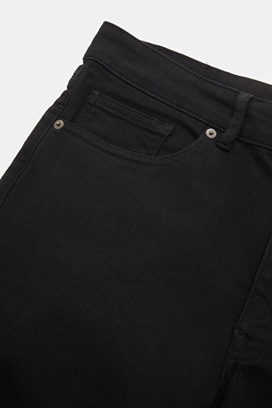 Black Straight Leg Jeans Men's Pants 4