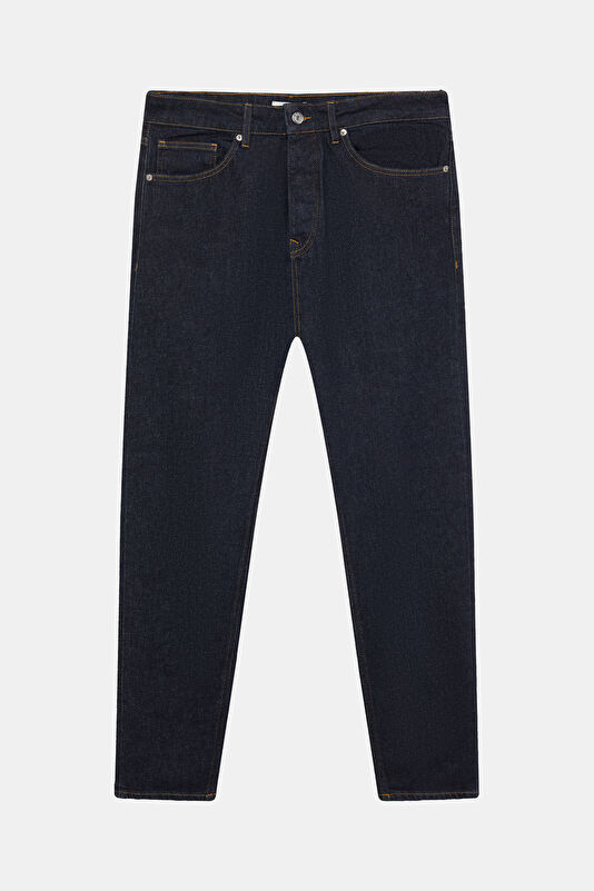İndigo Tapered Erkek Jean Pantolon